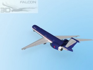 falcon3d md 80 lion air Modelo 3D