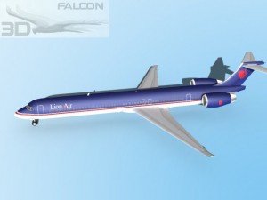 falcon3d md 80 lion air Modelo 3D