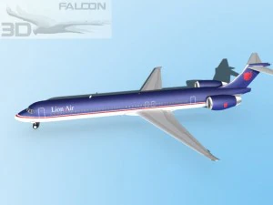 falcon3d md 80 lion air 3D Model