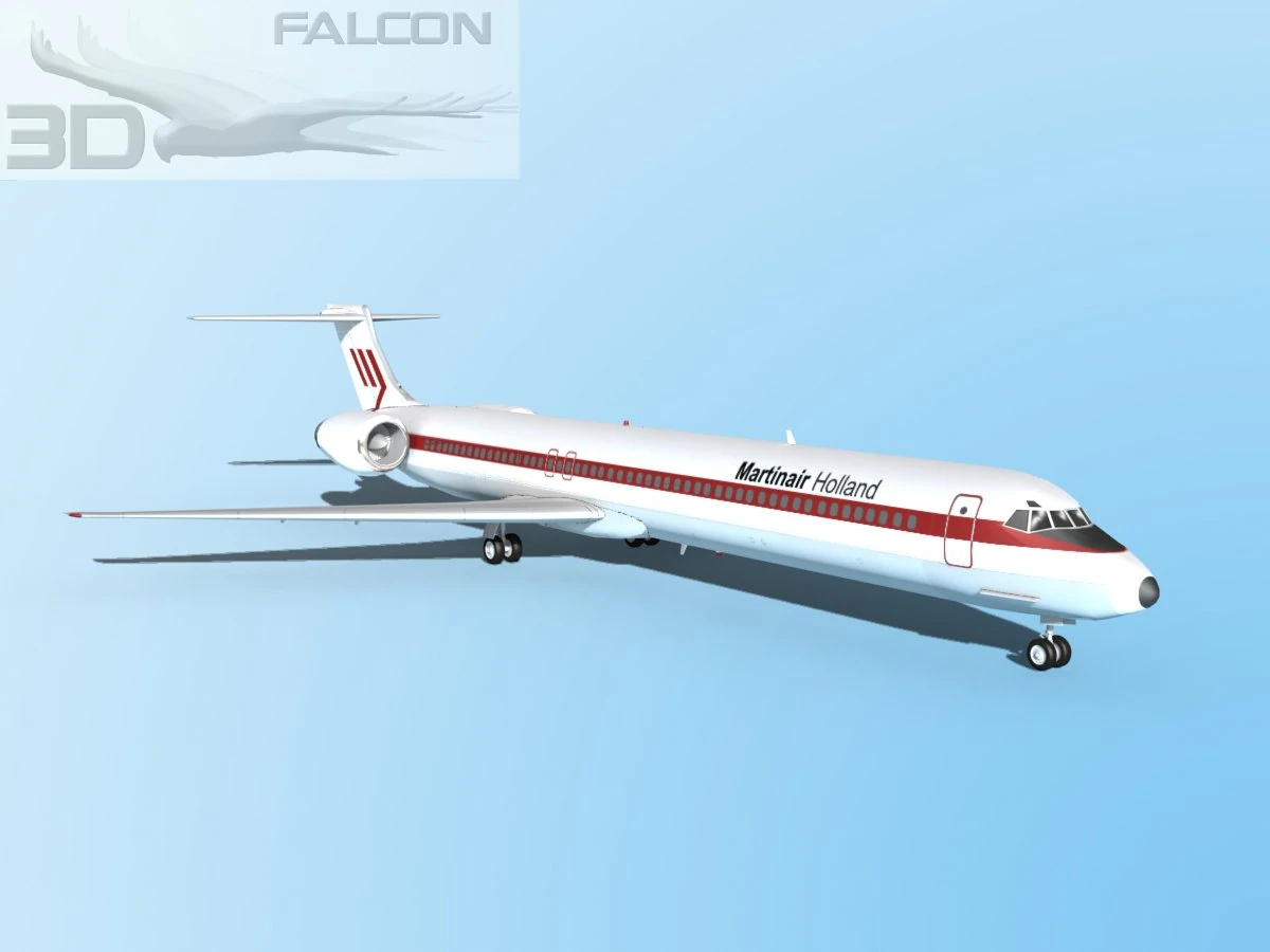 falcon3d md 80 martinair 3D Model .c4d .max .obj .3ds .fbx .stl .blend
