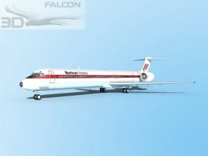 falcon3d md 80 martinair 3D Model