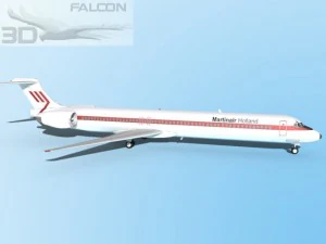 falcon3d md 80 martinair 3D Model