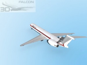 falcon3d md 80 martinair Model 3D