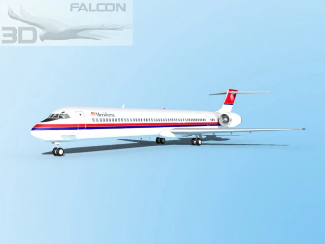 falcon3d md 80 meridiana Modello 3D .c4d .max .obj .3ds .fbx .stl .blend