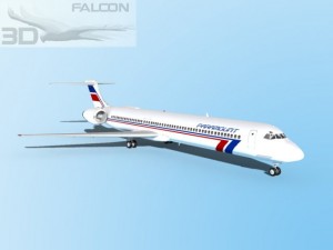falcon3d md 80 paramount airlines 3Dモデル