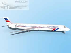 falcon3d md 80 paramount airlines 3D Модель