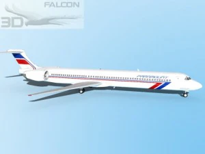 falcon3d md 80 paramount airlines 3D Model