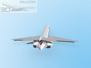 falcon3d md 80 paramount airlines 3D Модель