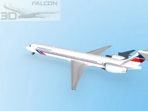 falcon3d md 80 paramount airlines 3D Model