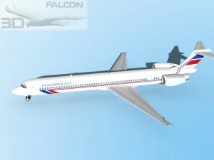 falcon3d md 80 paramount airlines 3D Model