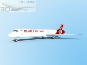 falcon3d md 80 reliable air cargo Modèle 3D