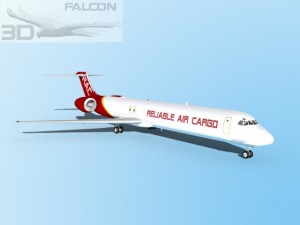 falcon3d md 80 reliable air cargo Modèle 3D
