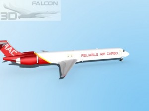 falcon3d md 80 reliable air cargo Modèle 3D