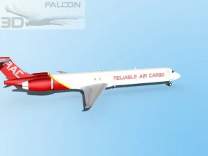 Falcon3d MD 80 aereo da carico affidabile Modello 3D