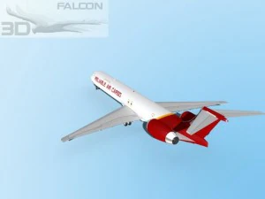 Falcon3d MD 80 aereo da carico affidabile Modello 3D