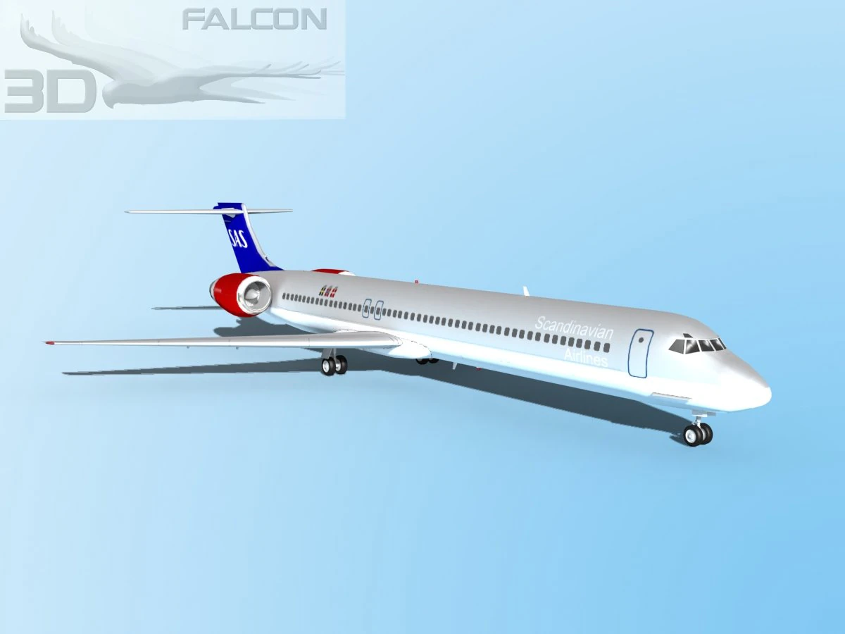 falcon3d md 80 sas 3D Model .c4d .max .obj .3ds .fbx .stl .blend 