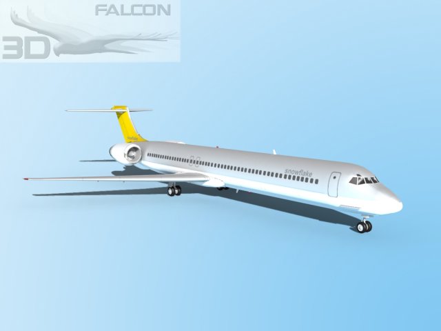 falcon3d md 80 sas snowflake 3D Модель .c4d .max .obj .3ds .fbx .stl .blend 