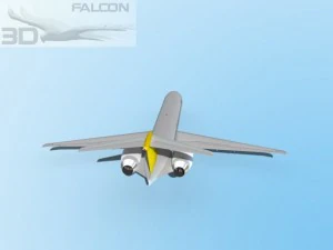 falcon3d md 80 sas fiocco di neve Modello 3D