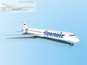 falcon3d md 80 spanair Model 3D