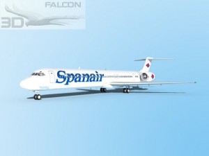 falcon3d md 80 spanair Modèle 3D