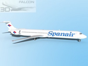 falcon3d md 80 spanair Modèle 3D