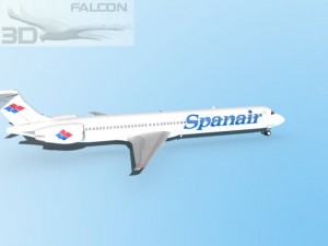falcon3d md 80 spanair Modèle 3D