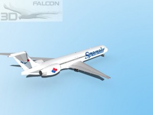 falcon3d md 80 spanair Modèle 3D