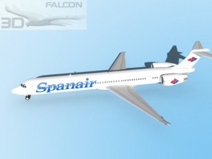 falcon3d md 80 spanair Modèle 3D