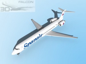 falcon3d md 80 spanair Modèle 3D