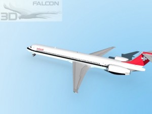 falcon3d md 80 swissair 3D Model