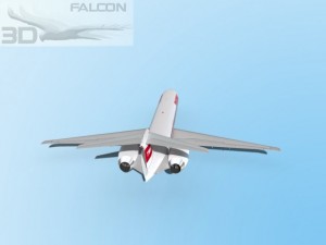 falcon3d md 80 trans world airways 3D Model