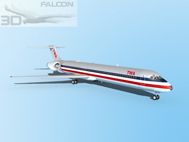 falcon3d md 80 twa 2 3D मॉडल .c4d .max .obj .3ds .fbx .stl .blend 
