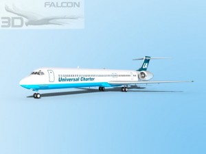 falcon3d md 80 universal charter Model 3D