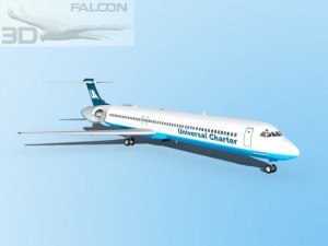 falcon3d md 80 universal charter Model 3D