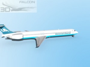 falcon3d md 80 universal charter Model 3D