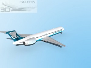 falcon3d md 80 universal charter Model 3D
