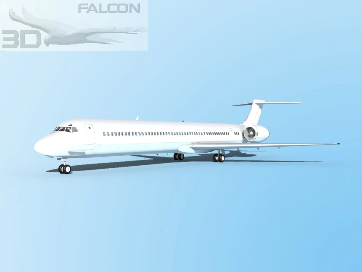 falcon3d md 80 unmarked 2 3D Model .c4d .max .obj .3ds .fbx .stl .blend 