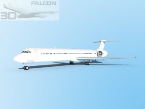 falcon3d md 80 unmarked 3 Model 3D