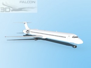 falcon3d md 80 unmarked 3 3D Model