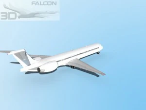 falcon3d md 80 unmarked 3 3D Model