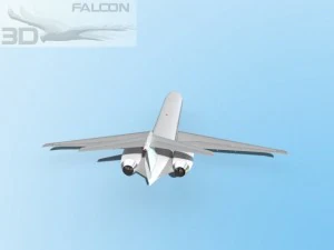 falcon3d md 80 unmarked 3 3D Model
