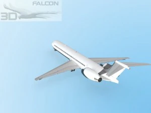 falcon3d md 80 unmarked 3 3D Model
