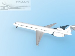 falcon3d md 80 unmarked 3 3D Model