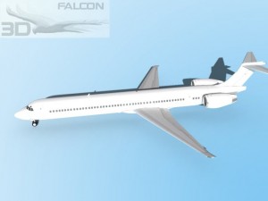 falcon3d md 80 unmarked 3 3D Model