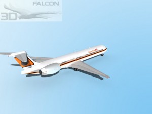 falcon3d md 80 yellow knife air 3D Model