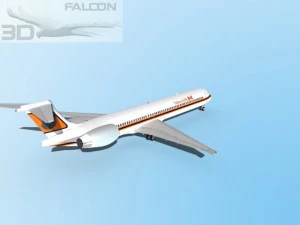 falcon3d md 80 yellow knife air 3D Model