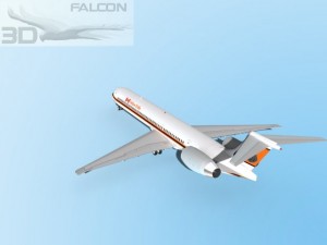 falcon3d md 80 yellow knife air 3D Model