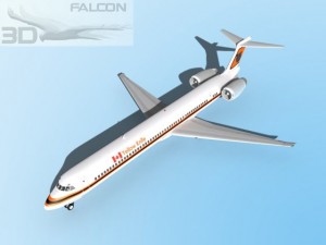 falcon3d md 80 yellow knife air 3D Model