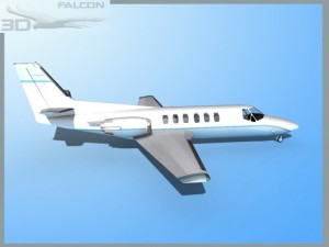 falcon3d citation v c560 fs01 3D Модель