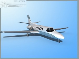 falcon3d citation v c560 fs01 3D Модель